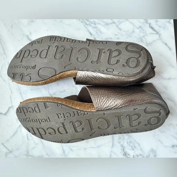 Pedro Garcia metallic leather sandals. Size 41 - Picture 3 of 4